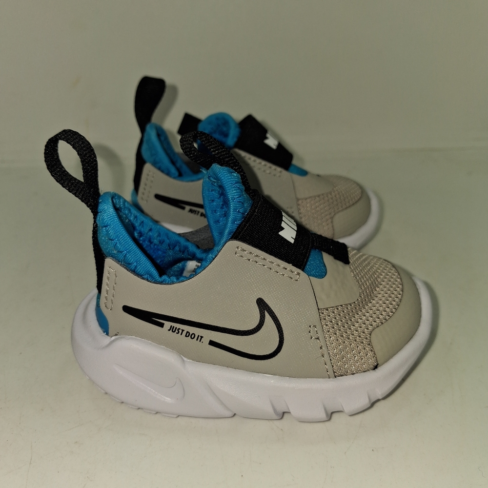 Nike Flex Runner 2 TDV Toddler Slip On Shoes Light Iron Ore Size 2C DJ6039-008
